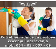 Potrebne radnice za poslove čišćenja i održavanja 60.000 - 100.000